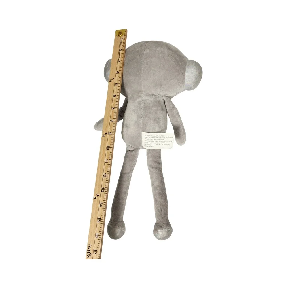 American Kids‎ Huggable Gaming Gamer Gray Robot Monkey Plush Toy